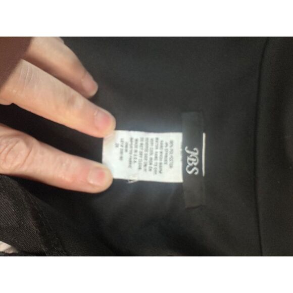 JBS Sheer Zip Front Jacket Abstract Swirl Print Brown Black Metallic Women’s XL - Picture 3 of 3